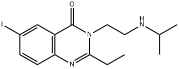 2-Ethyl-6-iodo-3-(2-((1-methylethyl)amino)ethyl)-4(3H)-quinazolinone Structure