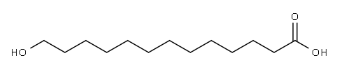 13-Hydroxytridecanoic acid Structure