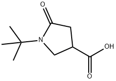 1-TERT-BUTYL-5-OXO-3-PYRROLIDINECARBOXYLIC ACID Structure