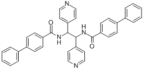 N,N'-(1,2-Di-4-pyridinyl-1,2-ethanediyl)bis-(1,1'-biphenyl)-4-carboxamide Structure