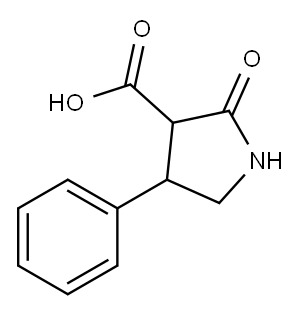 2-OXO-4-PHENYL-PYRROLIDINE-3-CARBOXYLIC ACID Structure