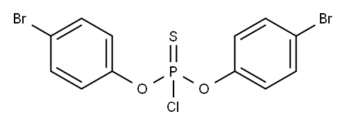 O,O-Di(4-bromophenyl)thiophosphoryl chloride Structure