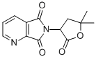 2,3-Pyridinedicarboximide, N-(5,5-dimethyl-2-oxotetrahydro-3-furyl)- Structure