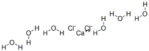 Calcium chloride hexahydrate Structure