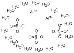 Aluminium sulfate octadecahydrate Structure