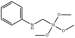 Anilino-methyl-trimethoxysilane Structure