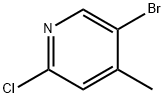 5-BROMO-2-CHLORO-4-PICOLINE Structure