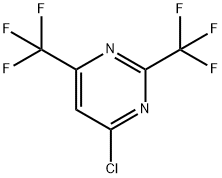 4-CHLORO-2,6-BIS(TRIFLUOROMETHYL)PYRIMIDINE Structure