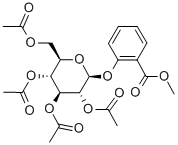 (2'-METHOXYCARBONYL)PHENYL-2-,3,4,6-TETRA-O-ACETYL-BETA-D-GLUCOPYRANOSE Structure