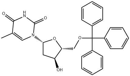 5'-O-Tritylthymidine Structure