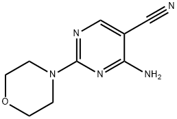 4-AMINO-2-MORPHOLINO-5-PYRIMIDINECARBONITRILE, 97 Structure