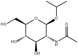 ISO-PROPYL 2-ACETAMIDO-2-DEOXY-BETA-D-GLUCOPYRANOSIDE Structure
