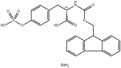 FMOC-O-SULFO-L-TYROSINE BARIUM SALT HYDRATE Structure