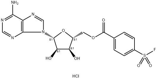 5'-P-FLUOROSULFONYL-BENZOYLADENOSINE HYDROCHLORIDE Structure