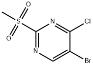 5-BROMO-4-CHLORO-2-METHANESULFONYL-PYRIMIDINE Structure