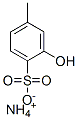 ammonium 2-hydroxy-4-methylbenzenesulphonate  Structure