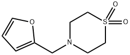 4-(2-FURYLMETHYL)-1LAMBDA6,4-THIAZINANE-1,1-DIONE Structure