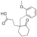 3-[1-[(2-methoxyphenyl)methyl]-2-oxo-cyclohexyl]propanoic acid Structure