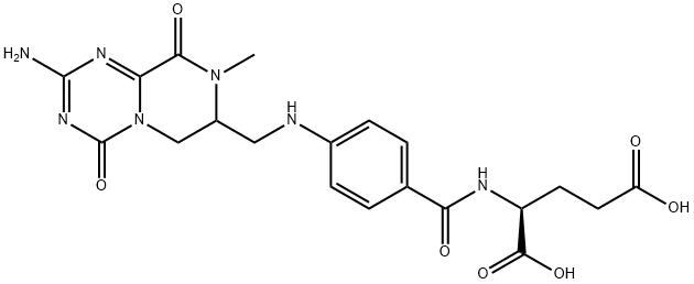 N-[4-[[(2-AMino-6,7,8,9-tetrahydro-8-Methyl-4,9-dioxo-4H-pyrazino[1,2-a]-1,3,5-triazin-7-yl)Methyl]aMino]benzoyl]-L-glutaMic Acid Structure