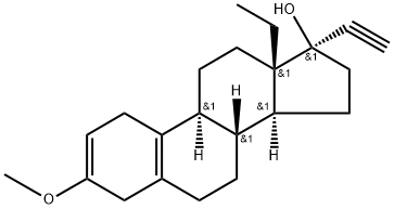 (±)-13-ethyl-3-methoxy-18,19-dinor-17alpha-pregna-2,5(10)-dien-20-yn-17-ol Structure