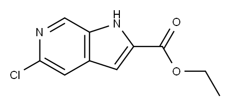 ethyl 5-chloro-1H-pyrrolo[2,3-c]pyridine-2-carboxylate Structure