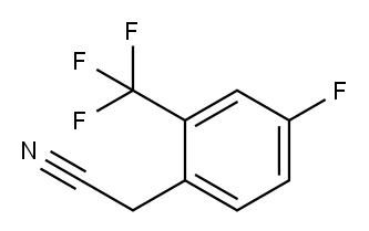 4-FLUORO-2-(TRIFLUOROMETHYL)PHENYLACETONITRILE Structure
