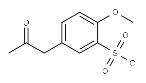 5-ACETONYL-2-METHOXYBENZENESULPHONYLCHLORIDE Structure