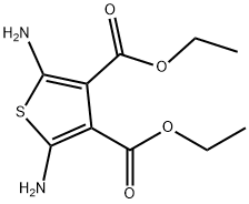 2,5-Diaminothiophene-3,4-dicarboxylic acid diethyl ester Structure