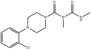 1-(2,4-Dimethylallophanoyl)-4-(2-chlorophenyl)piperazine Structure