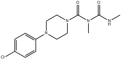 1-(2,4-Dimethylallophanoyl)-4-(4-chlorophenyl)piperazine Structure