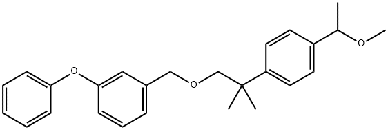 1-((2-(4-(1-Methoxyethyl)phenyl)-2-methylpropoxy)methyl)-3-phenoxybenz ene Structure