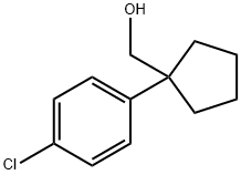 1-(p-chlorophenyl)cyclopentanemethanol     Structure