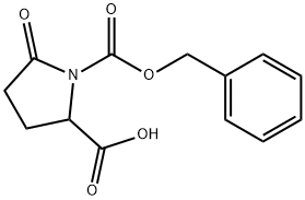 1-benzyl hydrogen 5-oxopyrrolidine-1,2-dicarboxylate Structure