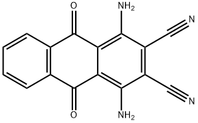 1,4-DIAMINO-2,3-DICYANO-9,10-ANTHRAQUINONE Structure