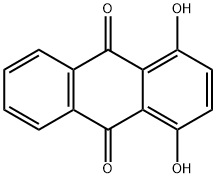 1,4-Dihydroxyanthraquinone Structure