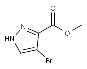 1H-Pyrazole-3-carboxylic acid, 4-bromo-, methyl ester Structure
