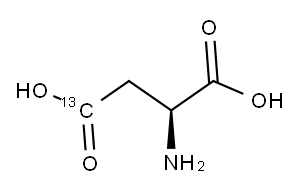 L-ASPARTIC-4-13C ACID Structure