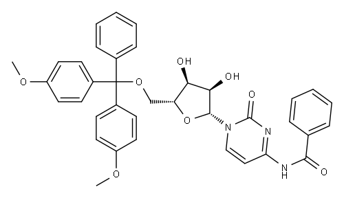 N4-BENZOYL-5'-O-DMT-CYTIDINE Structure