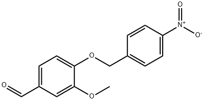 3-METHOXY-4-(P-NITROBENZYLOXY)BENZALDEHYDE Structure