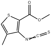 METHYL 3-ISOTHIOCYANATO-4-METHYLTHIOPHENE-2-CARBOXYLATE Structure