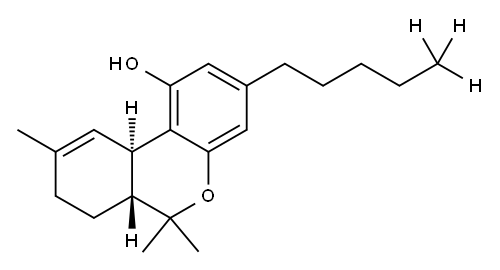(-)-DELTA-9-THC (D3) Structure
