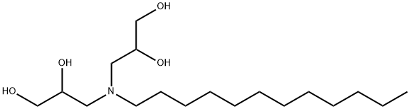 3,3'-(dodecylimino)bispropane-1,2-diol Structure