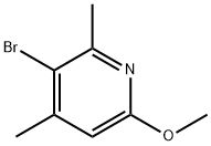 Pyridine, 3-bromo-6-methoxy-2,4-dimethyl- (9CI) Structure