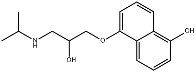 5-Hydroxy Propranolol Structure