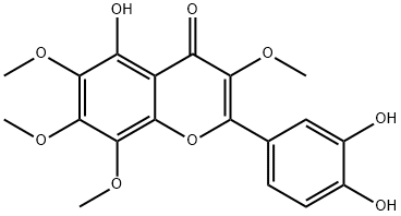 5,3',4'-trihydroxy-3,6,7,8-tetramethoxyflavone Structure