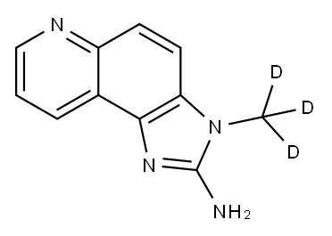 2-Amino-3-(trideuteromethyl)-3H-Imidazo[4,5-F]-quinoline Structure