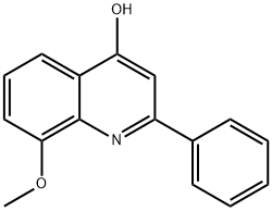 4-HYDROXY-8-METHOXY-2-PHENYLQUINOLINE Structure