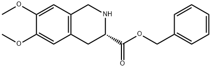 Benzyl 6,7-dimethoxy-1,2,3,4-tetrahydroisoquinoline-3-carboxylate Structure