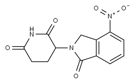 3-(4-Nitro-1-oxo-1,3-dihydroisoindol-2-yl)piperidine-2,6-dione Structure