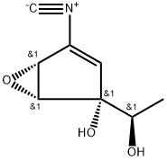 6-Oxabicyclo(3.1.0)hex-3-ene-2-methanol, 2-hydroxy-4-isocyano-alpha-me thyl-, (1-alpha,2-beta,2(R*),5-alpha)-(-)- Structure